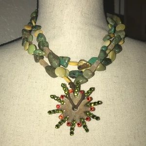 Baubles By Brittany bead spur rowel necklace